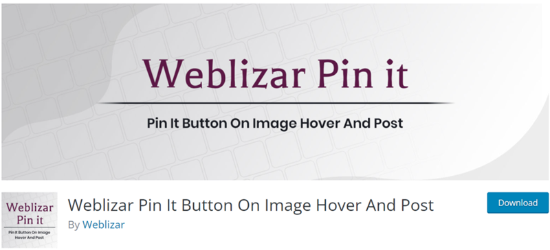  Weblizar Pin It بينرتست
