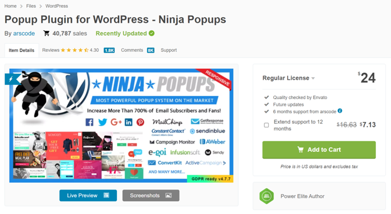 Ninja Pop-ups